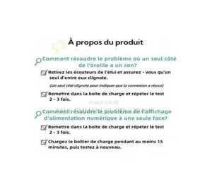 Écouteurs Sans Fil Bluetooth Transparents + Écran