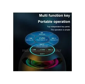 Enceinte Bluetooth Réveil LED Multifonction - Neuve