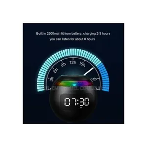 Enceinte Bluetooth Réveil LED Multifonction - Neuve