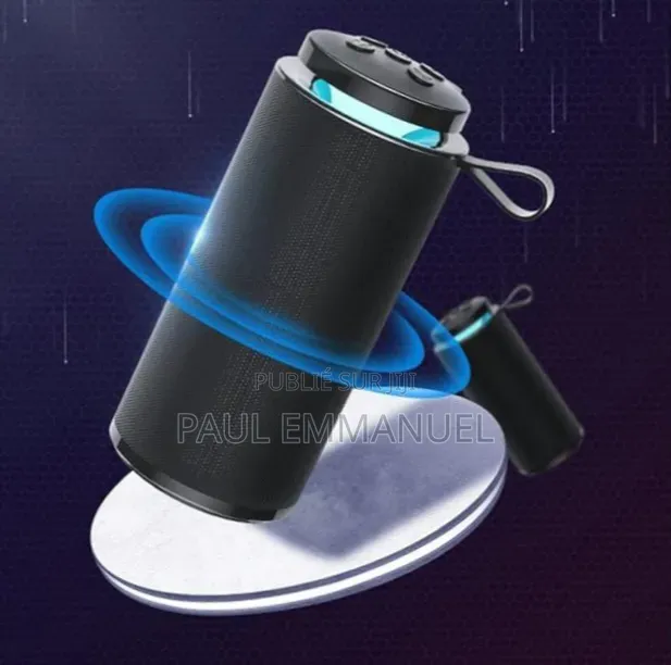 Enceinte Bluetooth Cylindrique Portable - Neuve