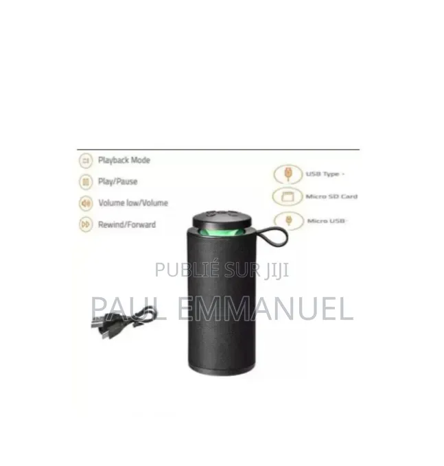 Enceinte Bluetooth Cylindrique Portable - Neuve