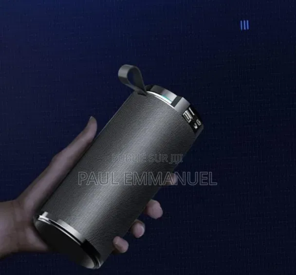 Enceinte Bluetooth Cylindrique Portable - Neuve