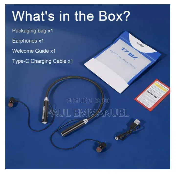 Écouteurs Bluetooth Sport G01 Tour De Cou - Neufs