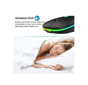 Souris Sans Fil Bluetooth 5.1 + 2.4G RGB Rechargeable Noir Mat