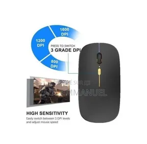 Souris Sans Fil Bluetooth 5.1 + 2.4G RGB Rechargeable Noir Mat