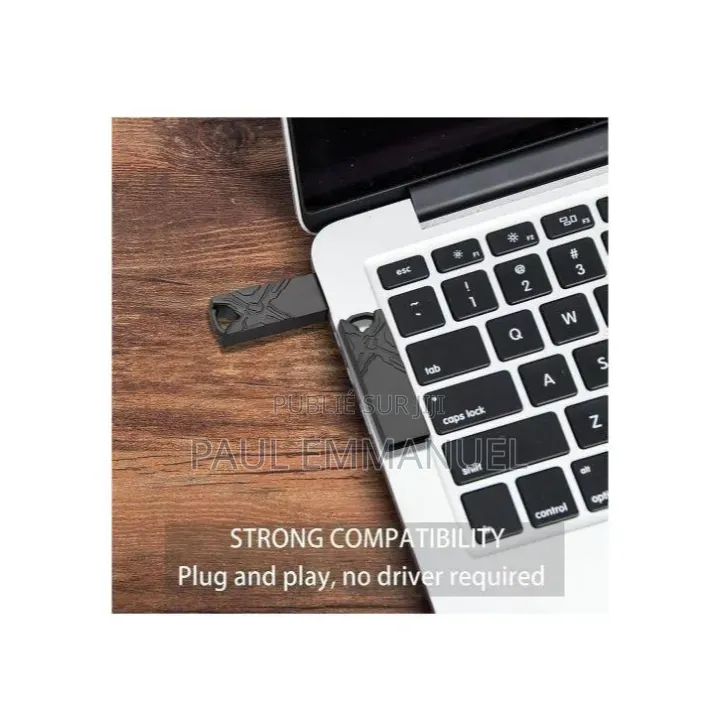 Clé USB Métallique Haute Vitesse Incassable + Adaptateur Offert