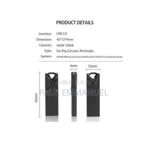Clé USB Métallique Haute Vitesse Incassable + Adaptateur Offert