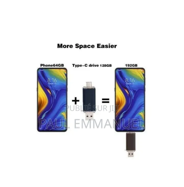 Clé USB 3-en-1 128Go High-Speed