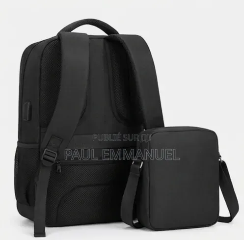 Sac À Dos PC Portable 3 en 1 a-Max + Sacoche Bandoulière + Pochette