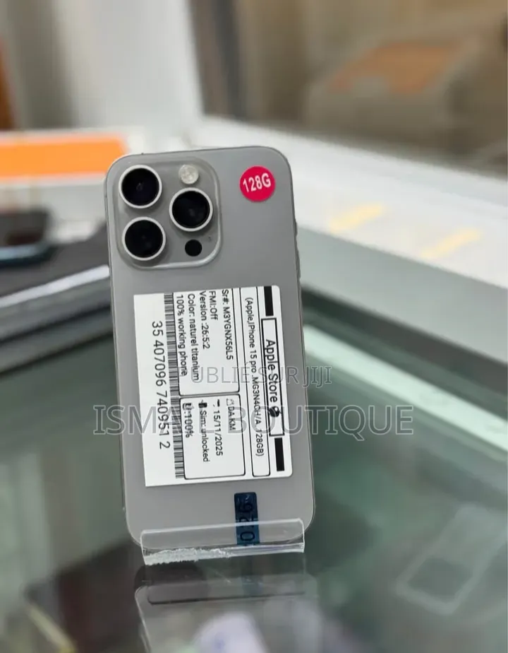 Nouveau Apple iPhone 15 Pro 128 GB Gris