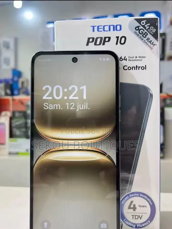 Nouveau Tecno Pop 10 128 GB Blanc