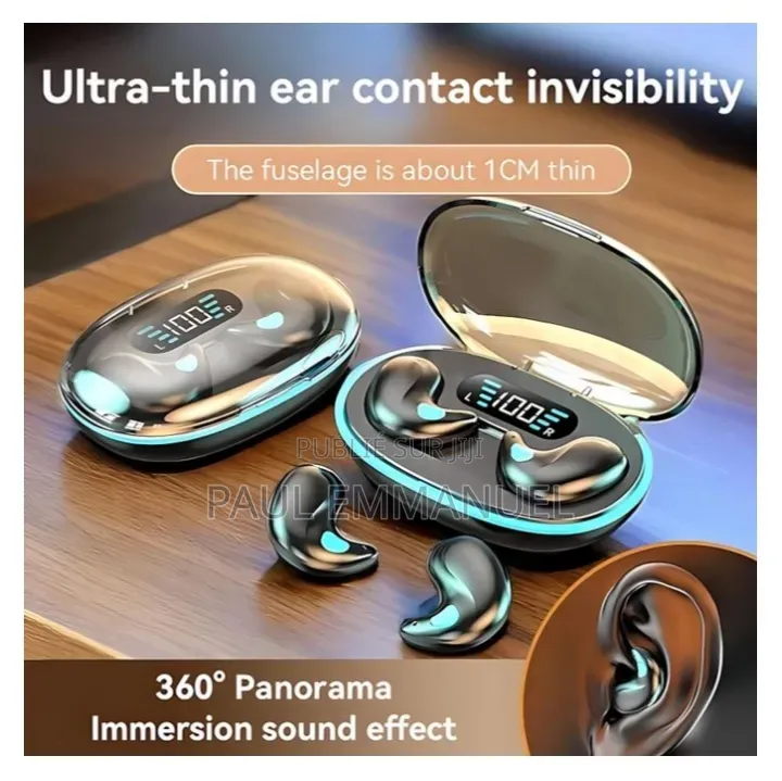 Écouteurs Sans Fil Invisibles X55 - Bluetooth 5.3 Ultra Confort