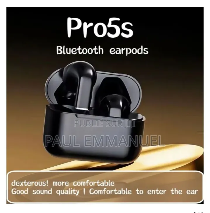 Écouteurs Sans Fil Pro5s - Design Compact Son Hi-Fi