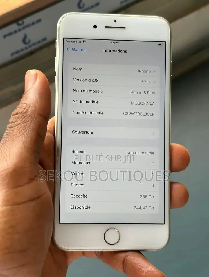 Nouveau Apple iPhone 8 256 GB Blanc