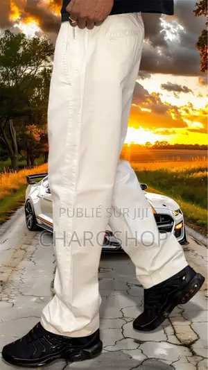 Pantalon Cargo Blanc