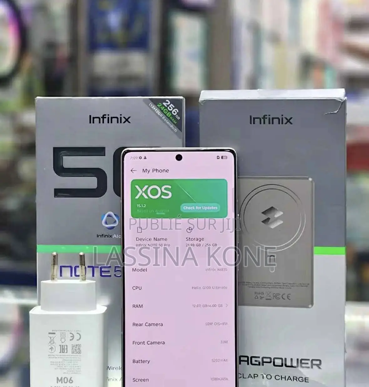 Nouveau Infinix Note 50 Pro 256 GB Blanc