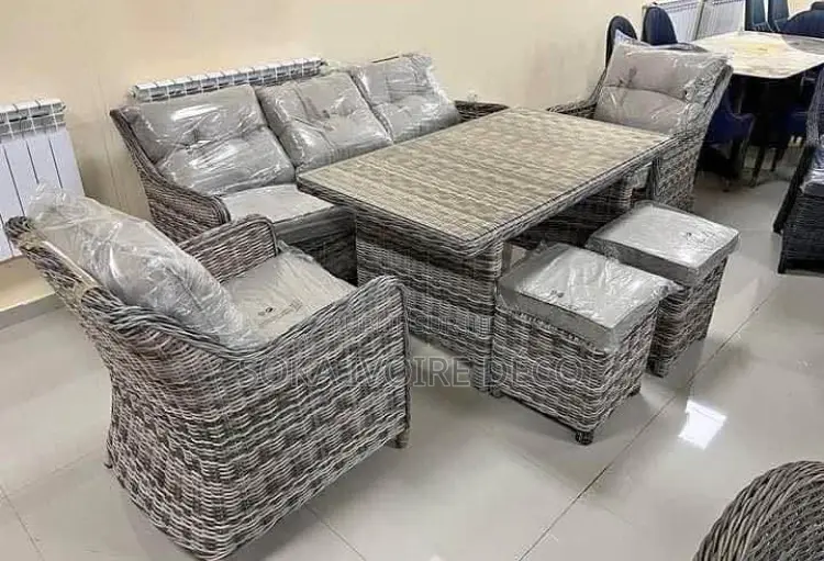Ensemble Salon Jardin en Rotin