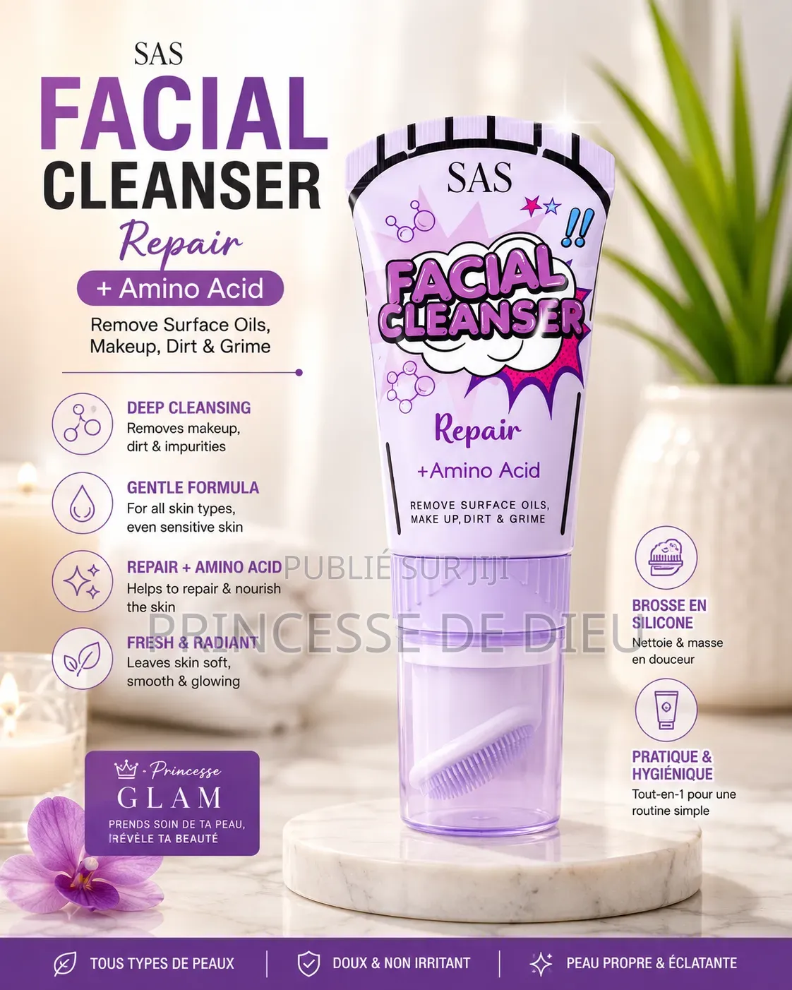 Facial Cleanser Repair+amino Acid