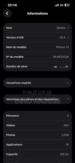 Nouveau Apple iPhone 13 256 GB Rouge