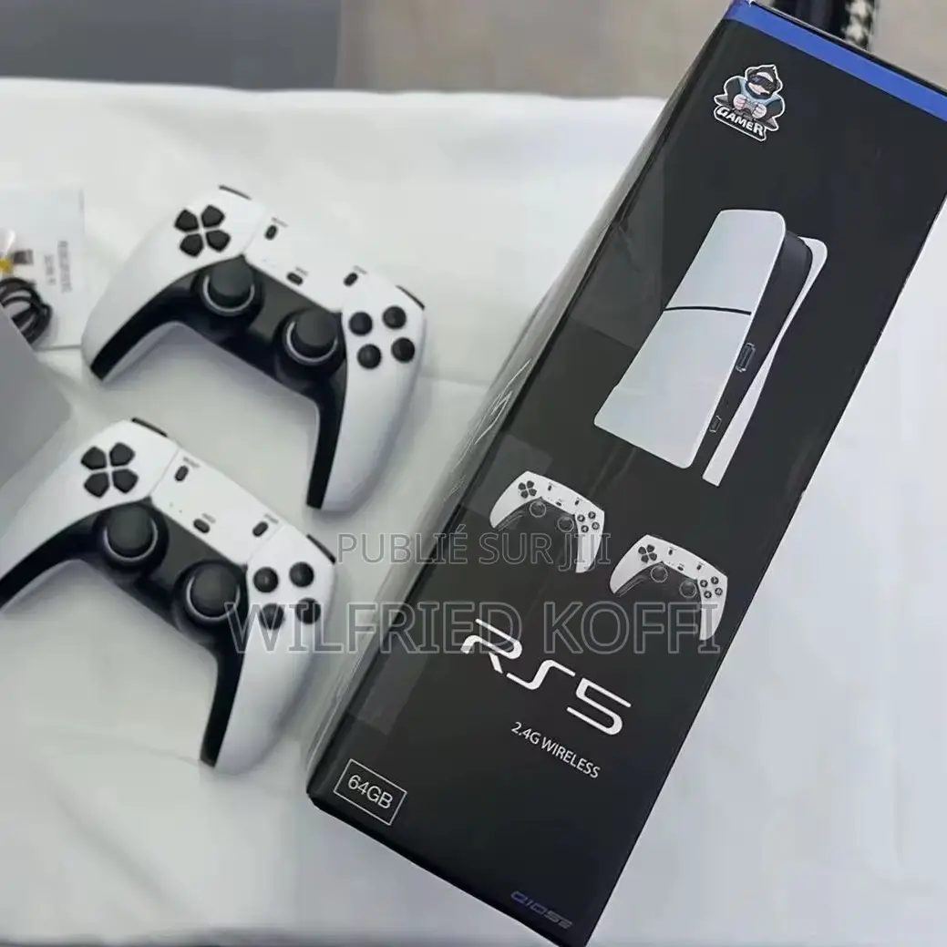 Console RS5 – Style PlayStation 5 Avec Jeux Intégrés