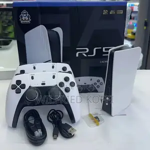 Console RS5 – Style PlayStation 5 Avec Jeux Intégrés