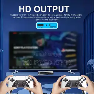Console RS5 – Style PlayStation 5 Avec Jeux Intégrés