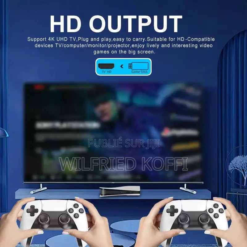 Console RS5 – Style PlayStation 5 Avec Jeux Intégrés