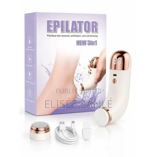 Épilateur Électrique Multifonction 3-en-1 (Modèle FP-601)