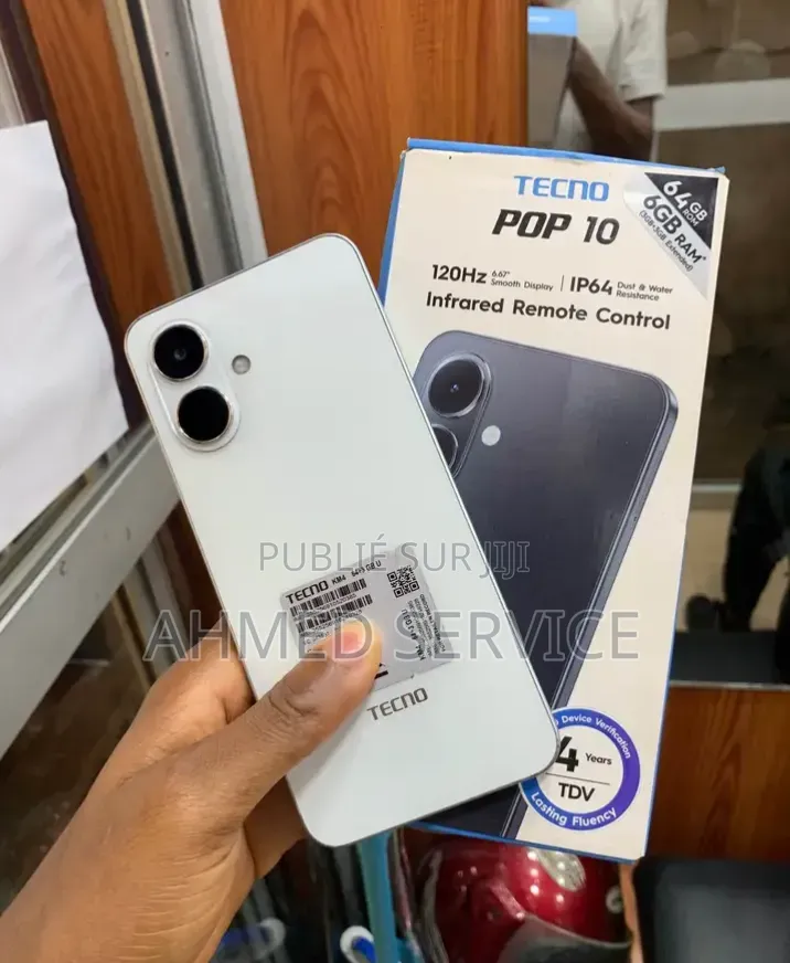 Nouveau Tecno Pop 10 128 GB Blanc