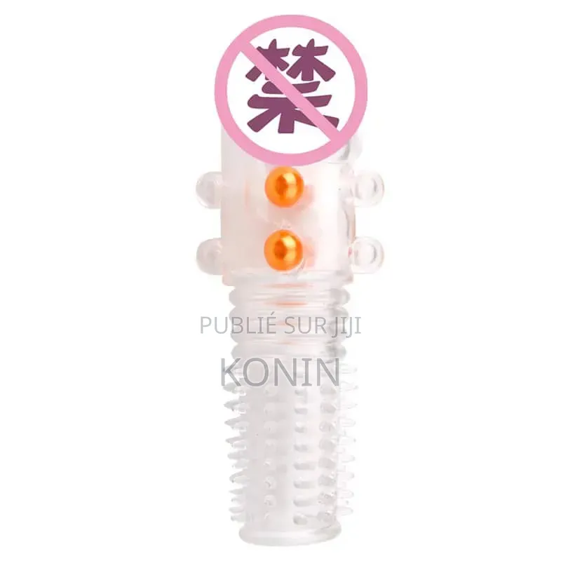 Préservatif Réutilisable en Silicone Avec Picots Et Stimulateur