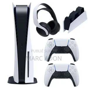 Console Sony PlayStation 5 (PS5) Standard – Avec 2 Manettes, Casque