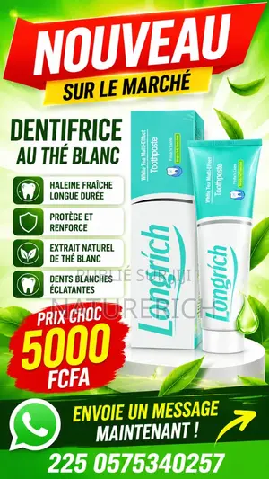 Dentifrice Longrich – Sourire Éclat Santé Bucco-Dentaire !(Promo)