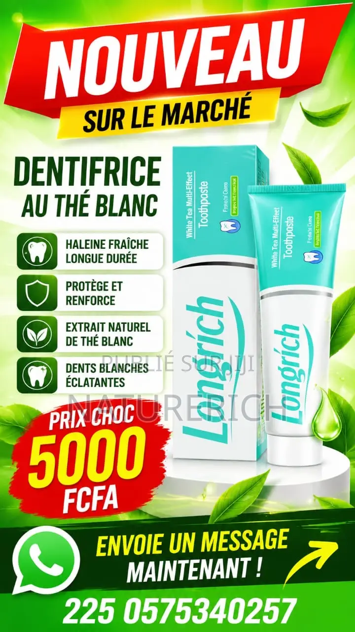 Dentifrice Longrich – Sourire Éclat Santé Bucco-Dentaire !(Promo)