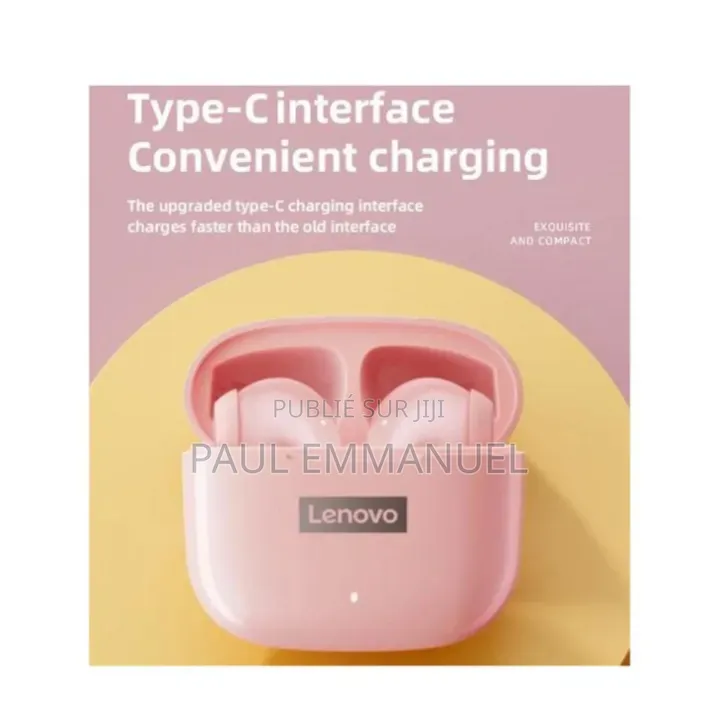 Écouteurs Sans Fil Lenovo Thinkplus Rose Bluetooth