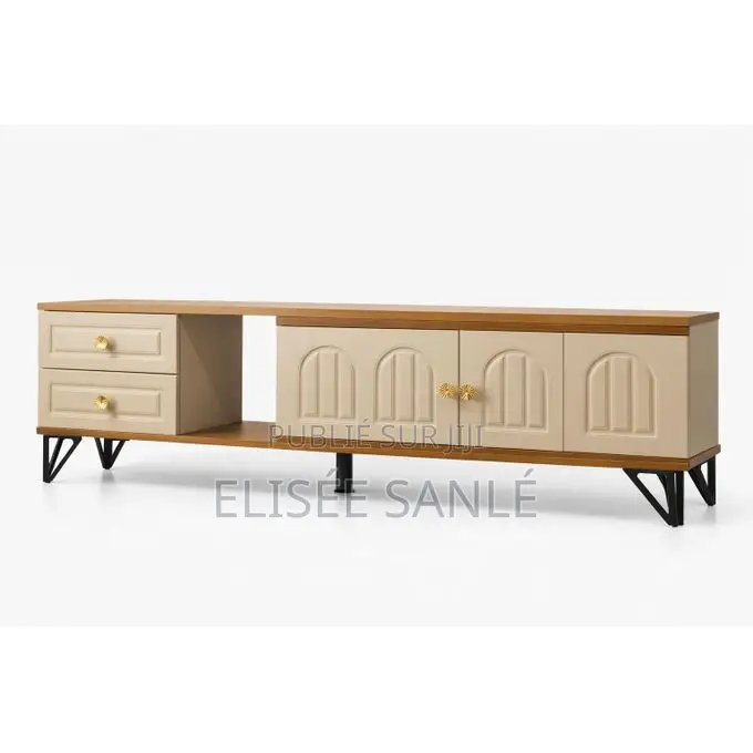 Meuble TV Extensible Design Moderne 4 ENTREES