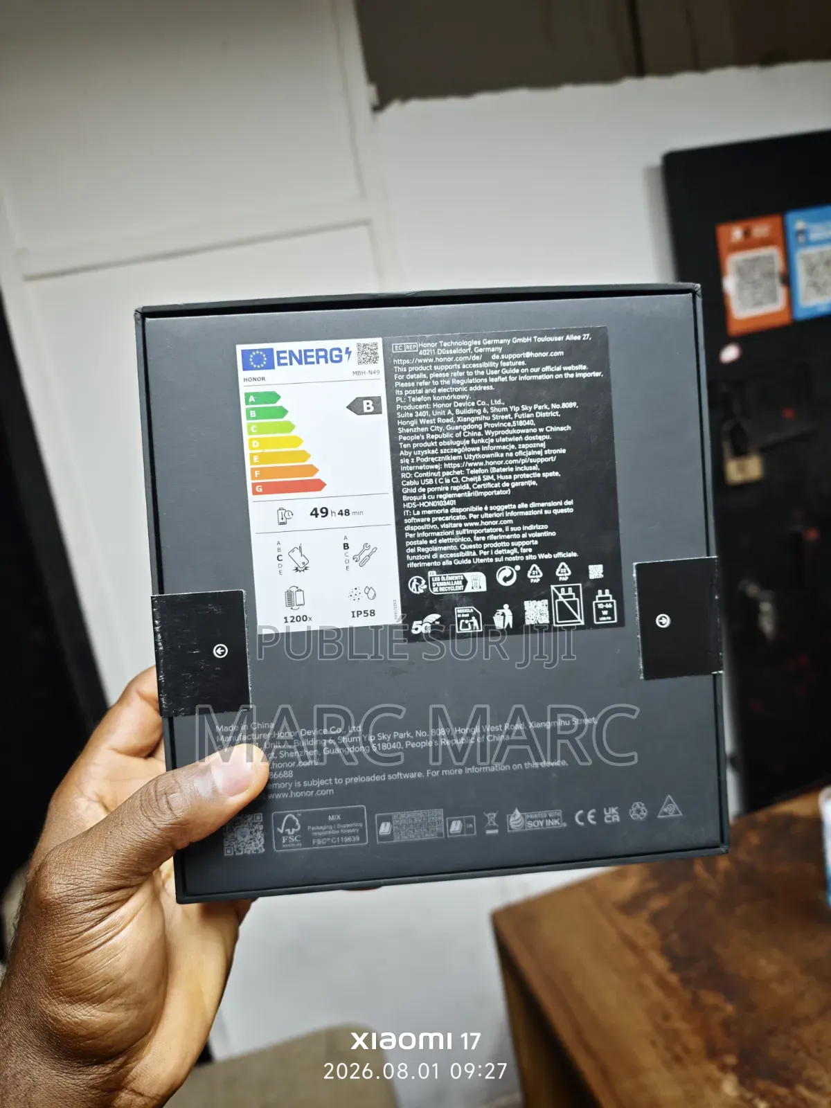 Nouveau Honor Magic V5 512 GB Noir