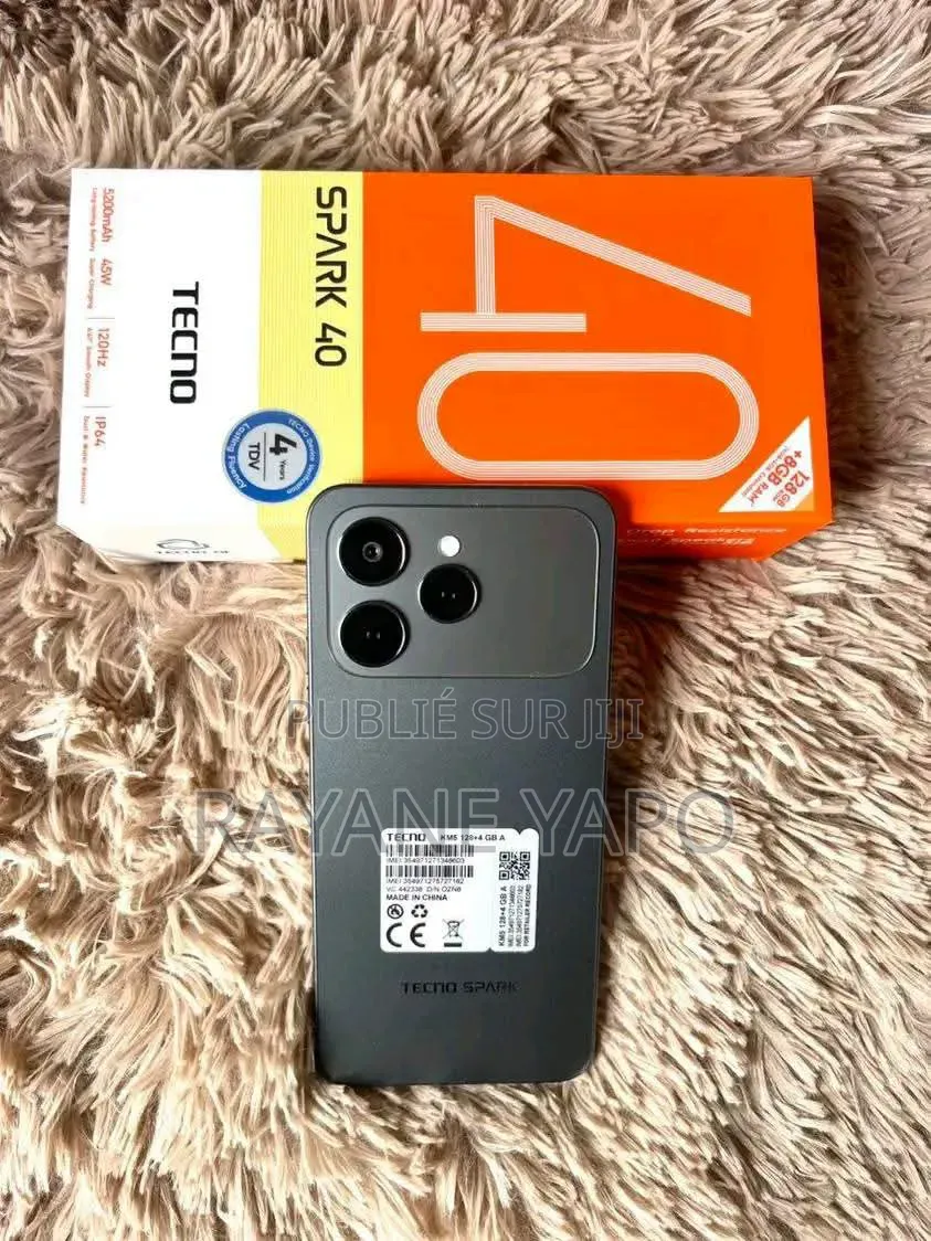 Nouveau Tecno Spark 40 128 GB Noir