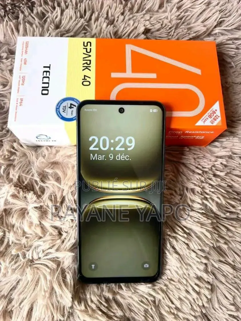 Nouveau Tecno Spark 40 128 GB Noir