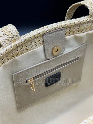 Sac Cabas Tressé Style Raphia/Paille