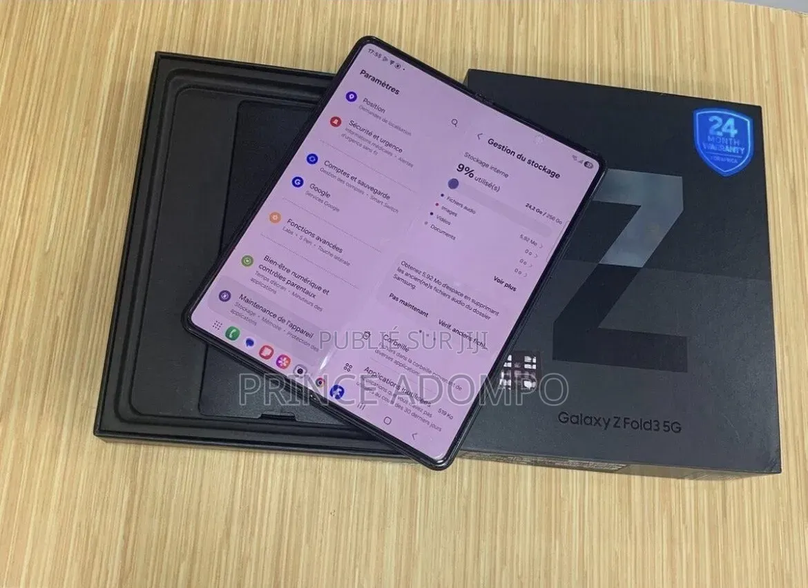 Nouveau Samsung Galaxy Fold 5G 512 GB Noir