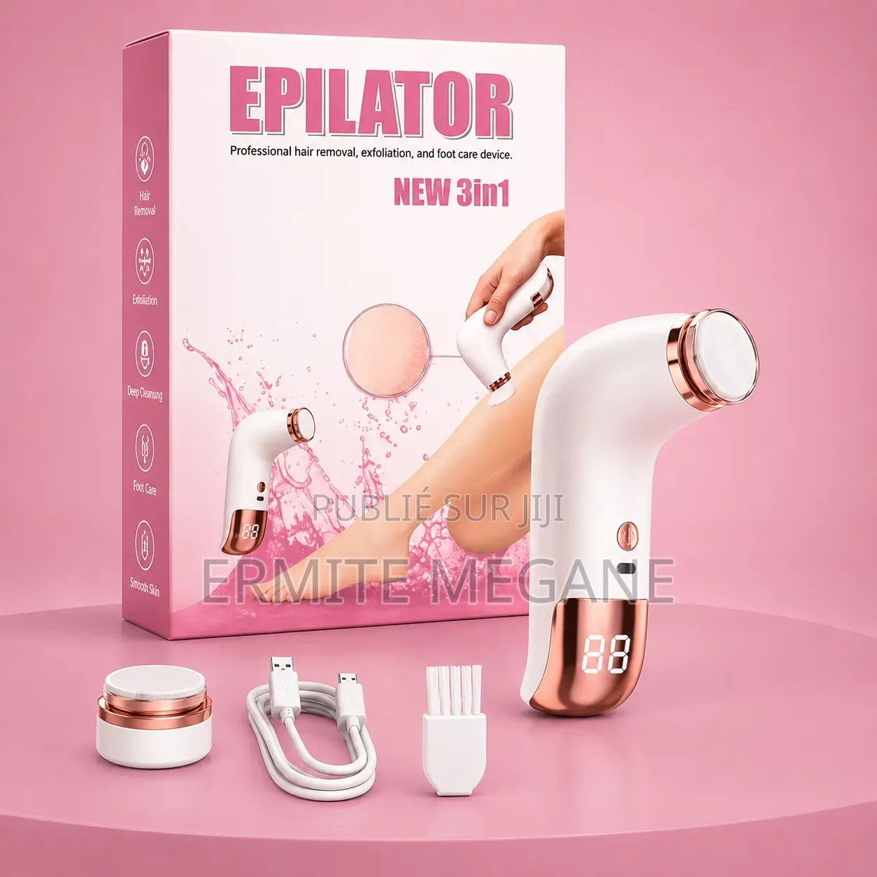 Epilator 3en1 Soin Des Ongles