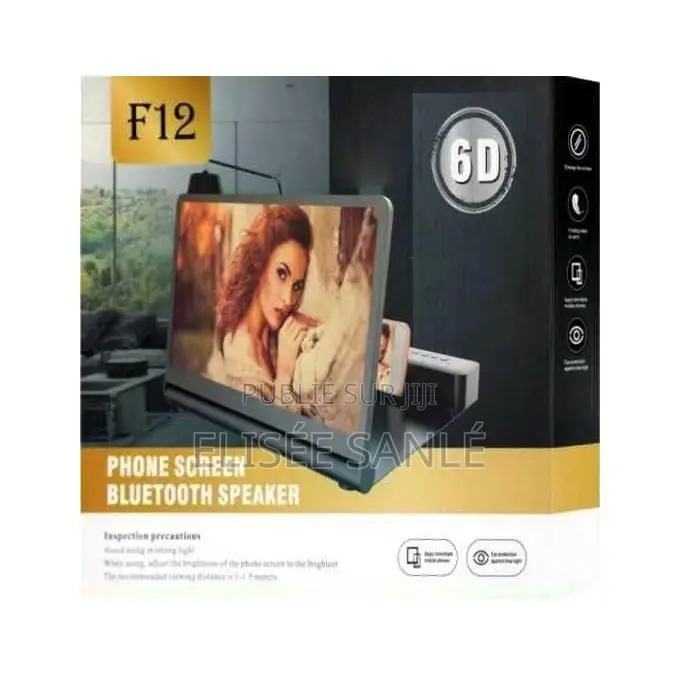 Amplificateur D’Écran 6D F12 Avec Haut-Parleur Bluetooth