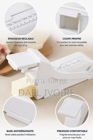 Beurrier Avec Coupe-Beurre Réglable Trancheuse Conservation Couteau