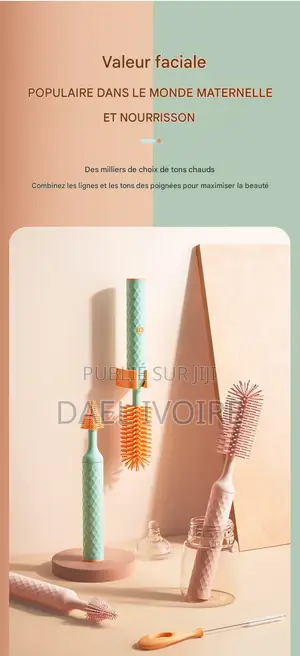 Brosse Électrique Silicone Biberon Rotatif Nettoyage Automatique