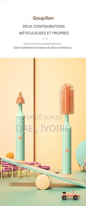 Brosse Électrique Silicone Biberon Rotatif Nettoyage Automatique