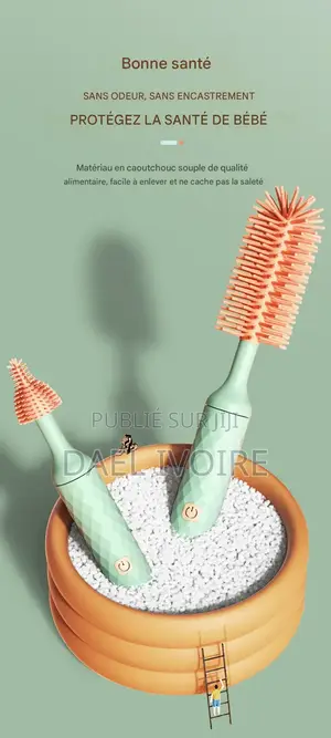 Brosse Électrique Silicone Biberon Rotatif Nettoyage Automatique