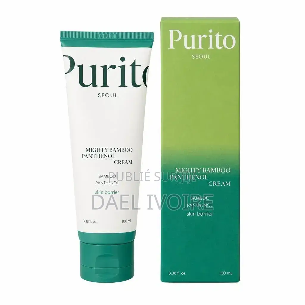 Crème Purito Mighty Bamboo Panthenol 100 Ml, Apaisante Et Hydratante