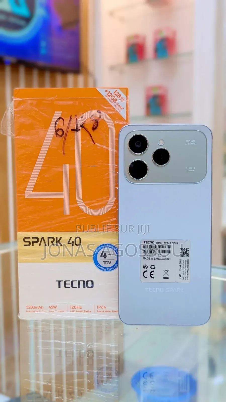 Nouveau Tecno Spark 40 128 GB Gris