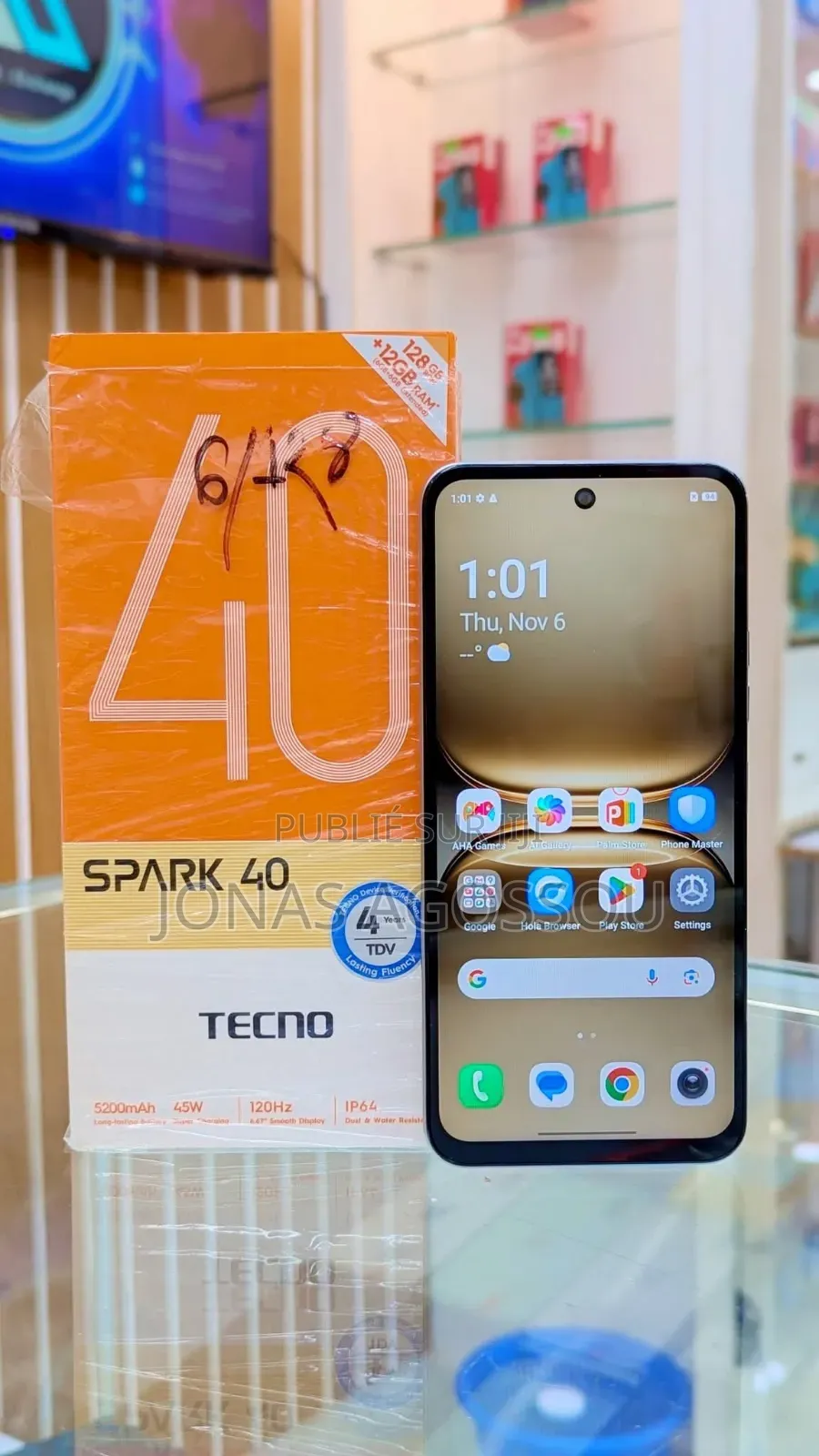 Nouveau Tecno Spark 40 128 GB Gris
