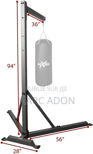 Kit De Sac De Frappe De Boxe Avec Support – Gants Inclus